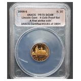 2009 S Proof Lincoln Bicentennial Cent ANACS PR70
