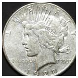 1928-S Peace Silver Dollar, Better Date