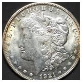 1921-S Morgan Silver Dollar BU