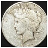 1922-S Peace Silver Dollar