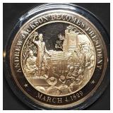 Franklin Mint 45mm Bronze US History Medal 1829