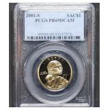 2001 S Proof Sacagawea Dollar PCGS PR69 DCAM