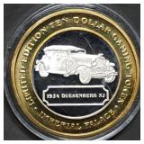 Vintage .999 Silver Strike Casino Token .61oz