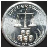 1972 1oz Silver International Trade Unit Gem BU
