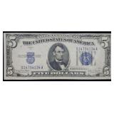 1934 D $5 Silver Certificate Nice Crisp Note