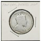 1907 Canada 50 Cents Silver Half Dollar