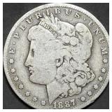 1887-O Morgan Silver Dollar