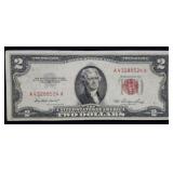 1953 $2 Red Seal Legal Tender Bank Note Nice