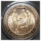 Franklin Mint 45mm Bronze US History Medal 1818