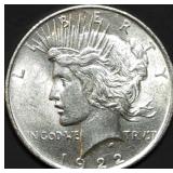 1922 Peace Silver Dollar Gem BU