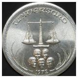 1972 1oz Silver International Trade Unit Gem BU