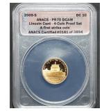 2009 S Proof Lincoln Bicentennial Cent ANACS PR70