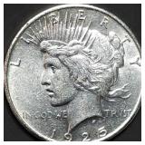 1925 Peace Silver Dollar BU
