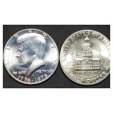 Pair of 40% Silver Bicentennial Kennedy Half Dolla