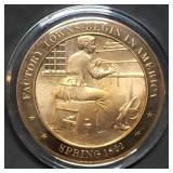 Franklin Mint 45mm Bronze US History Medal 1882