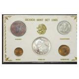 1965 Mexico Mint Set with Silver Peso