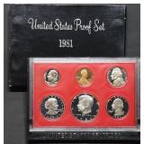 1981 US Mint Proof Set w/ SBA Dollar