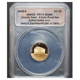 2009 S Proof Lincoln Bicentennial Cent ANACS PR70