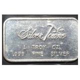 Vintage 1 Troy Oz .999 Silver Bar