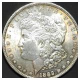 1889 Morgan Silver Dollar Gem BU Toned