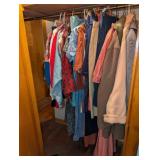 Vintage Adult Clothing in closet