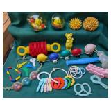 Vintage Plastic Baby Toys & Teethers