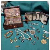 Costume Jewelry and Boxes