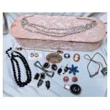 Costume Jewelry, Pink Box