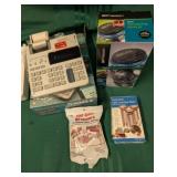 Adding Machine, Coin Counting Jar