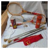 Batons, Rackets, Tennis Ball Cans