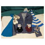 Vintage Denim Jacket, Long Tail Hats