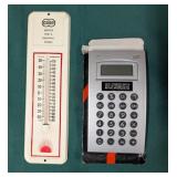 Advertising Thermometer & Calculator