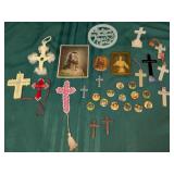 Religious Items, VBS Pins, Crosses