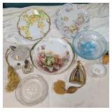Porcelain Plates, Perfume Bottles