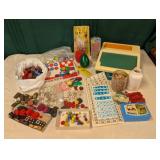Game Pieces, Checkers, Letters, Numbers