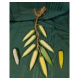 Hanging Porcelain Corn, Glass Ear Corn