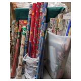 Large Lot Christmas Wrap & Gift Wrap