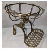 Brass Bathtub Soap and Sponge