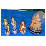 Asian Figurines, Cork Sculpture
