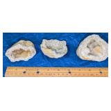 3 Geode halves
