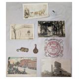 Arcola Post Cards, Ash Tray, Dog Tags