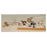 Dogs, Cats, Skunk, Deer Figurines