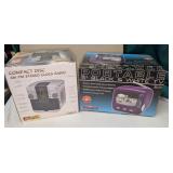 CD Clock Radio, 5" B&W Portable TV