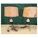 2 Vintage Retro Lamps