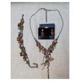 Necklace, Bracelet and Earrings
