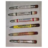 6 Advertising Bullet Pencils