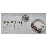 Hat/Stick Pins, Holder, Lefton Ash Tray