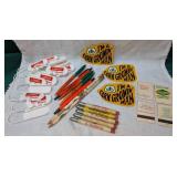 Adv Bullet Pencils, Stickers, Keychains, etc