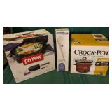 Crock Pot, Pyrex, Hand Blender