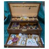 Jewelry Box, Assorted Jewelry